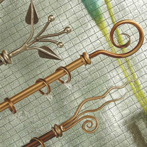 CURTAIN RODS (3)